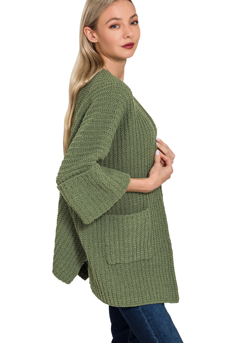 Chunky Knit Pocket Cardi
