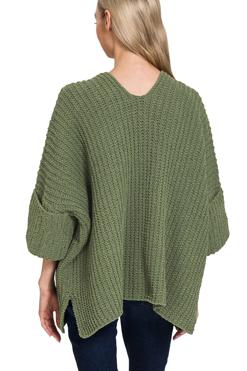 Chunky Knit Pocket Cardi
