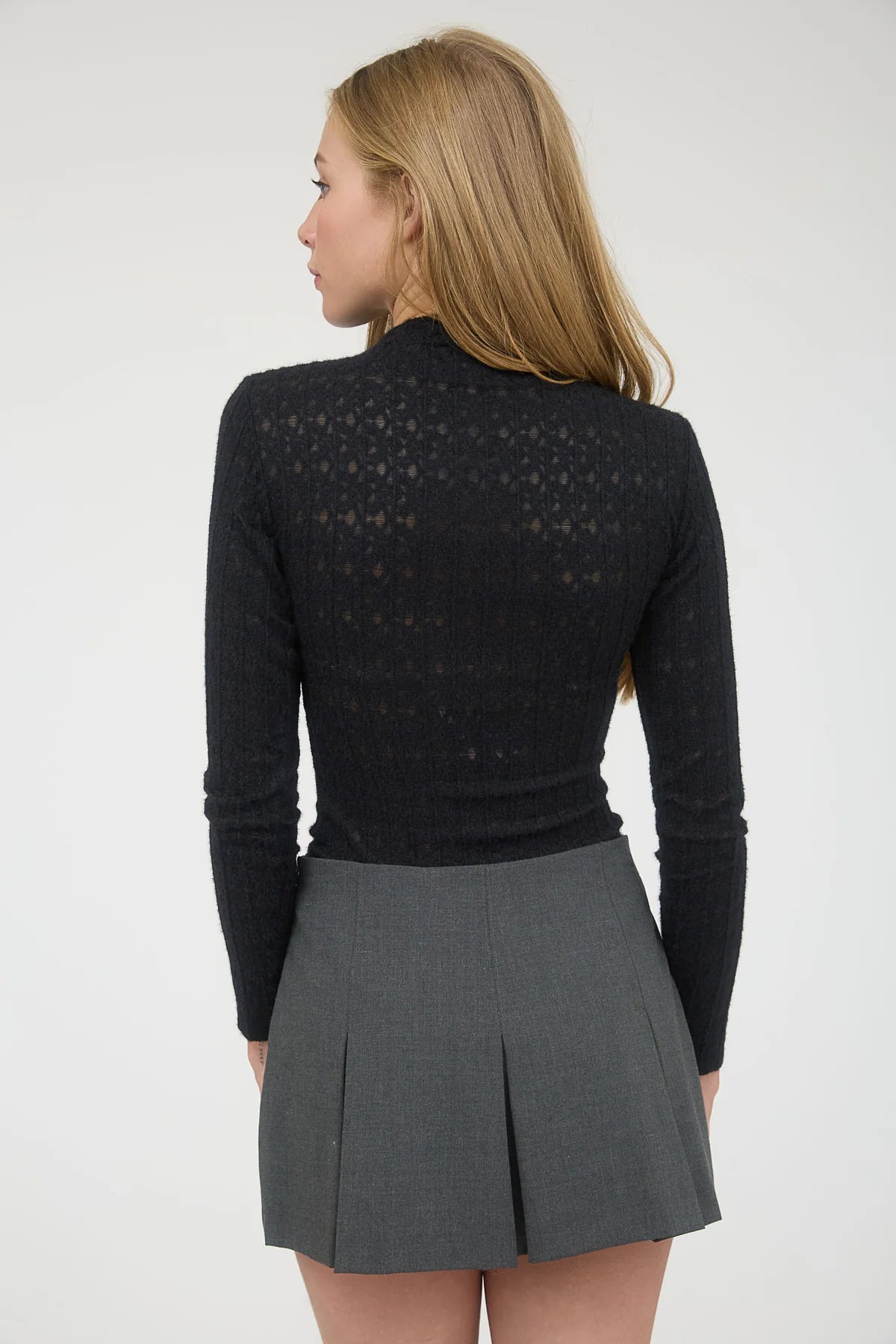Lace Mock Neck Layering Top