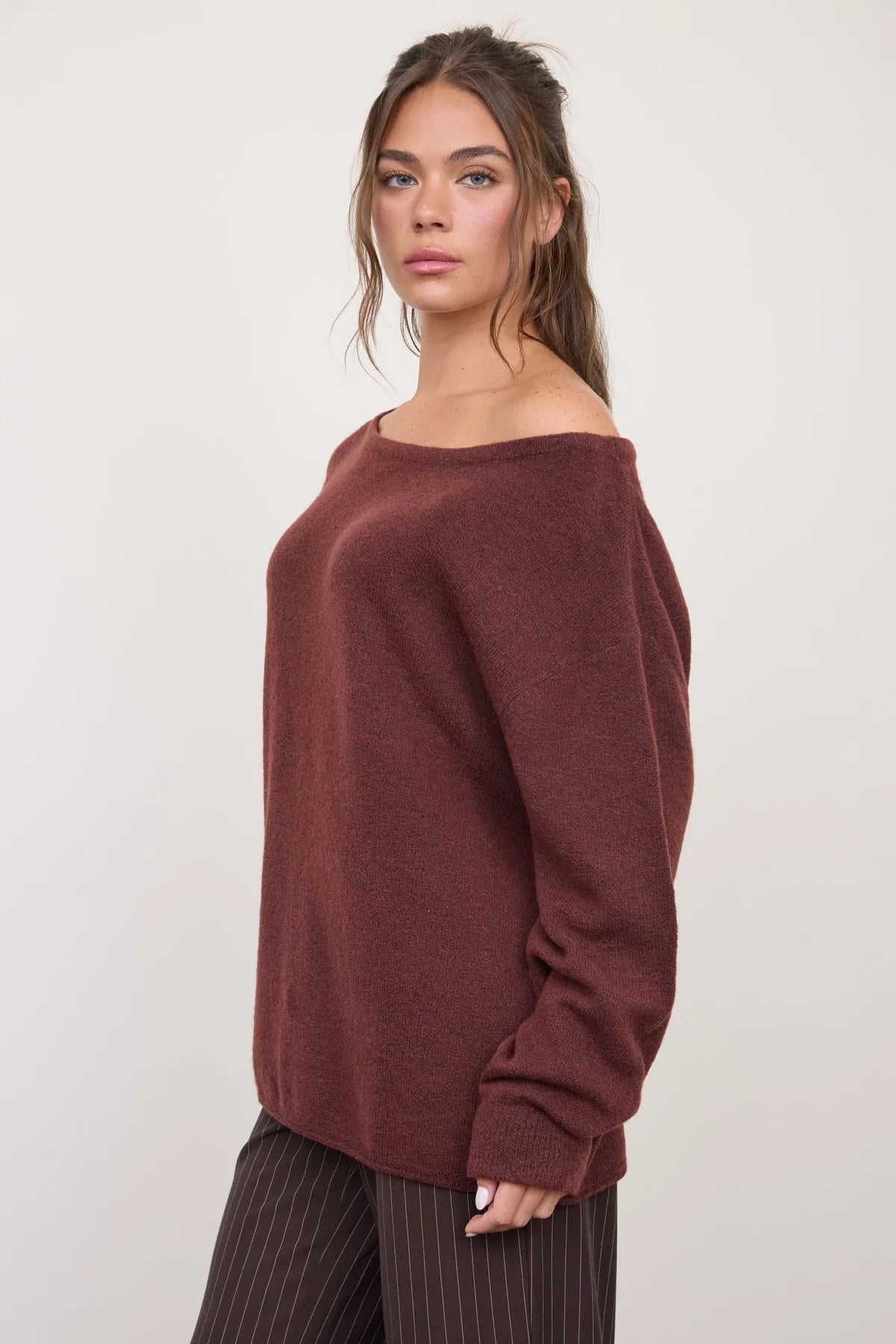 Redwood Boatneck Sweater