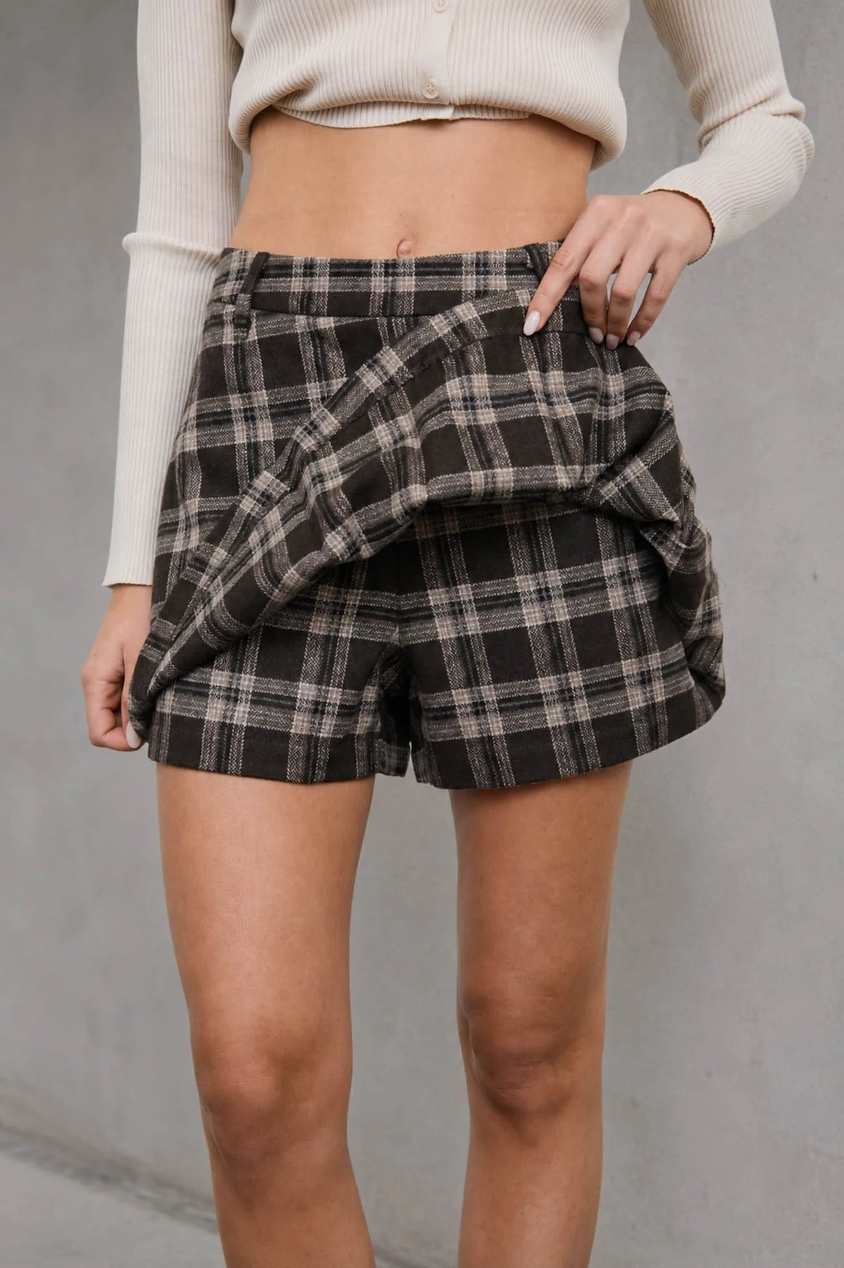 Plaid A-Line Skort