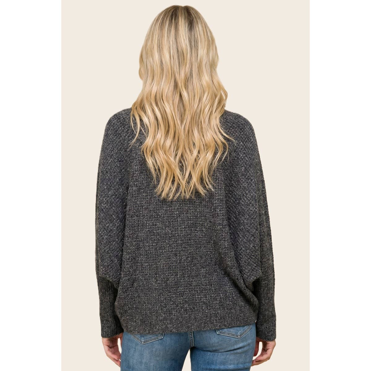 Waffle Weave Dolman Cardigan