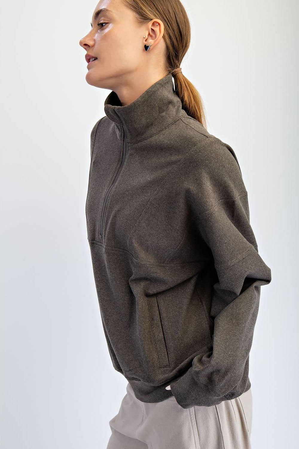 Modal Soft Quarter Zip Pullover