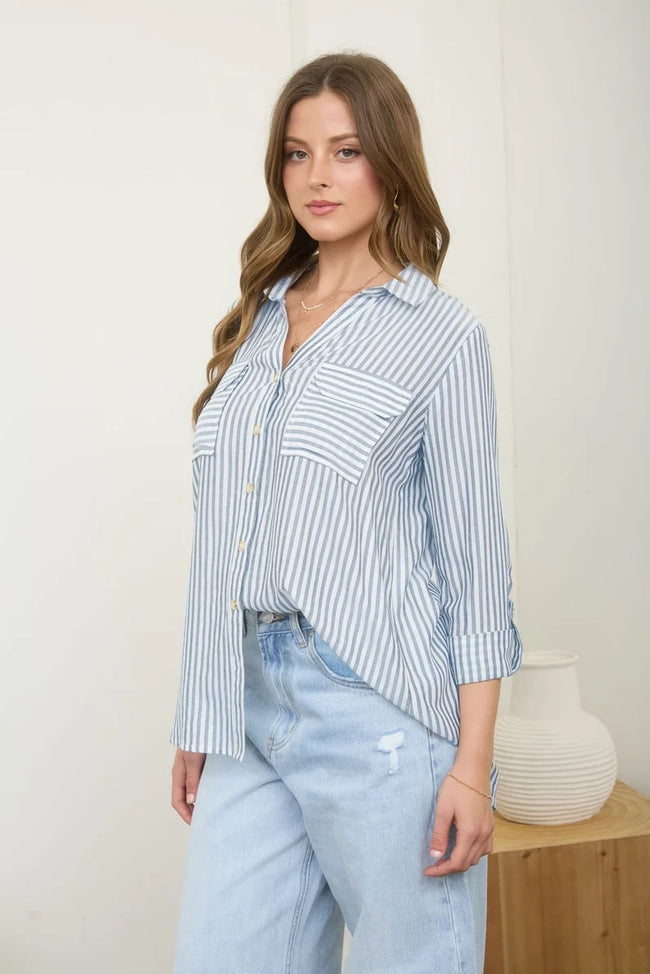 Engineer Stripe Blouse