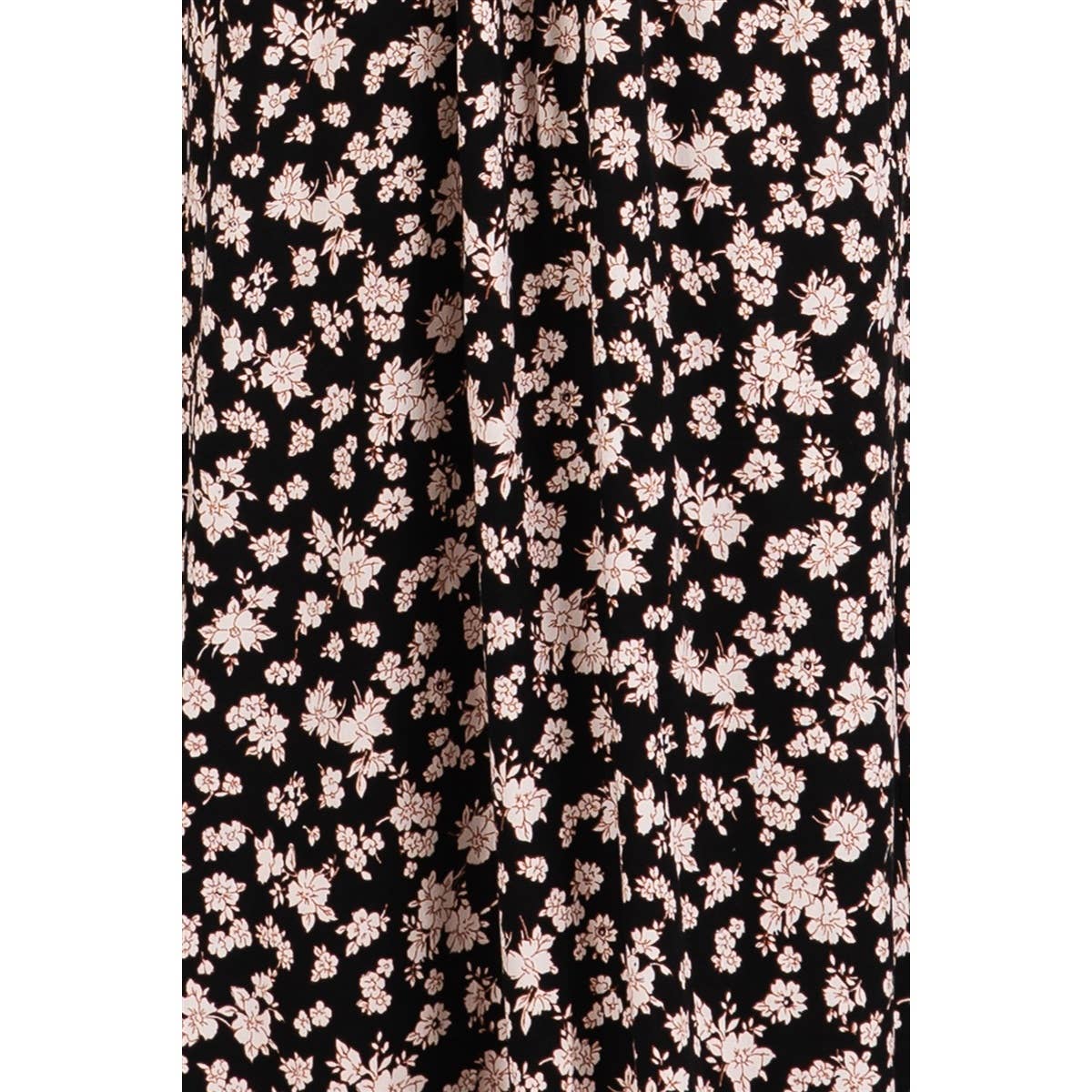 Midnight Floral Sweetheart Midi Dress