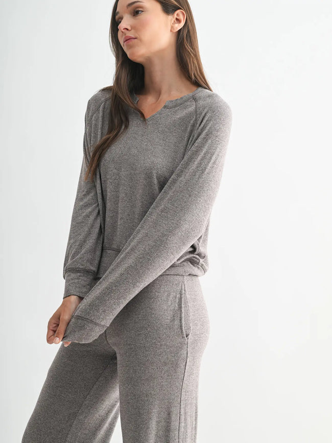 Soft Brushed Henley Top