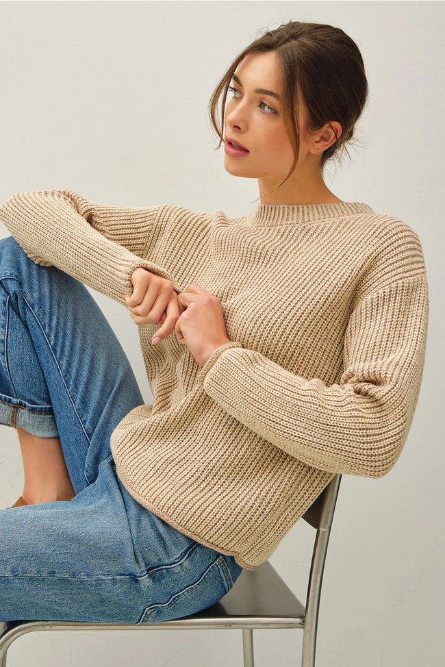 Chunky Stone Wash Pullover