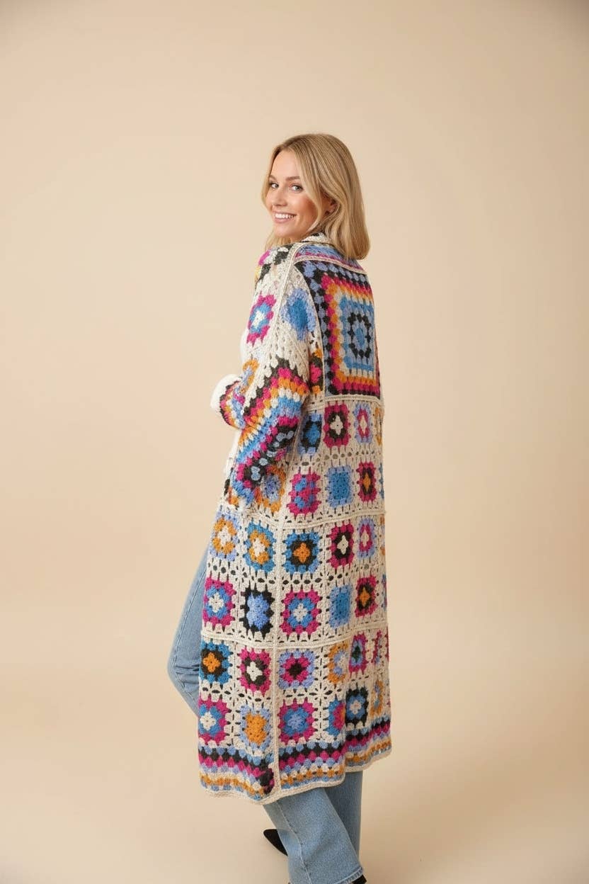 Crochet Blanket Cardigan