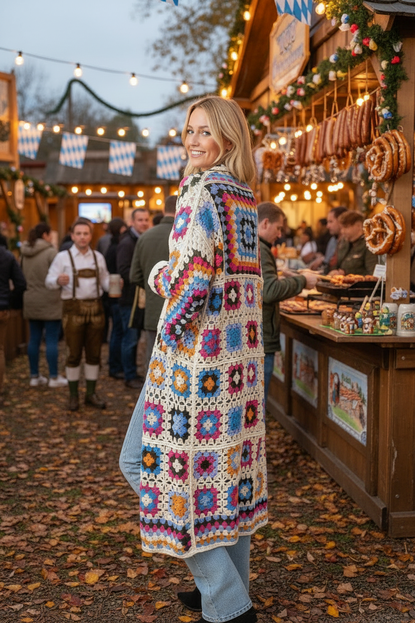 Crochet Blanket Cardigan