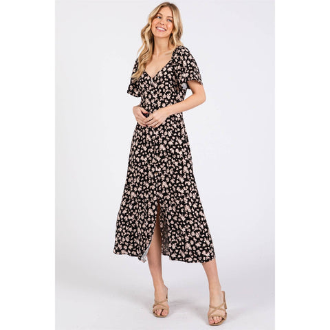 Black Bow Back Shift Dress