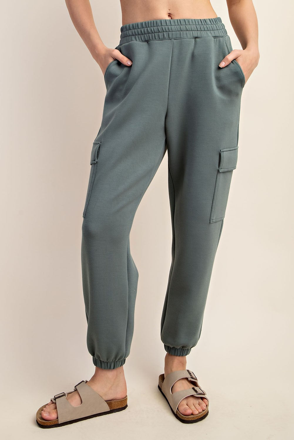 Sage Modal Cargo Pocket Joggers