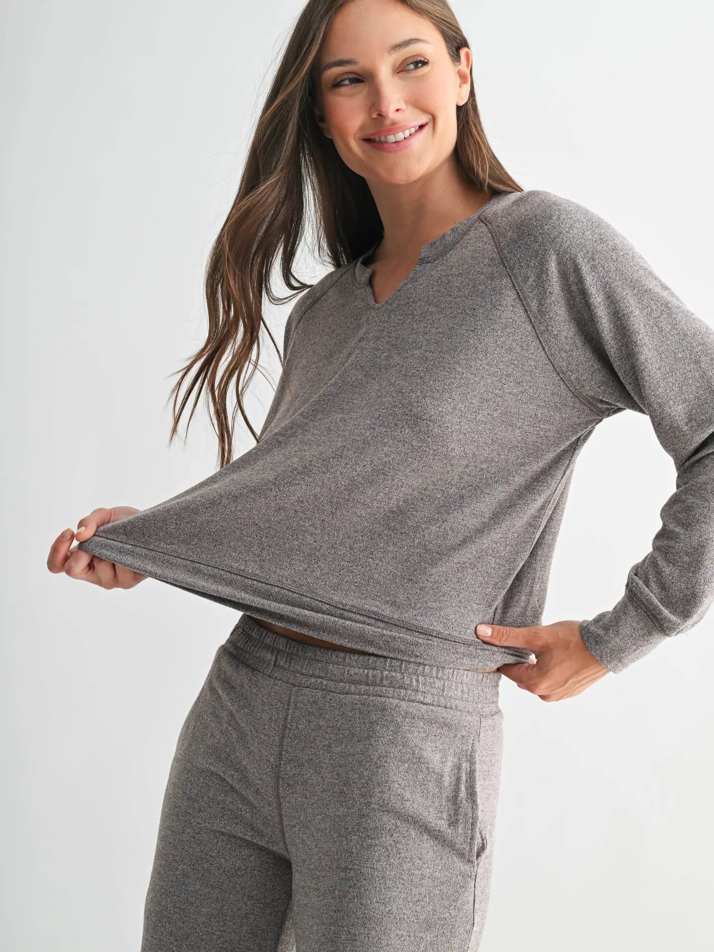 Soft Brushed Henley Top